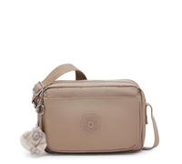 Kipling Abanu M Crossbody Bag, Lightweight Medium Handbag with Multiple Zip Compartments, Adjustable Strap & Durable Everyday Travel Bag - Tan Beige