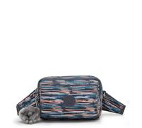 Kipling Abanu Multi Crossbody Bag, Lightweight Multi-Compartment Shoulder Bag with Secure Zip Closures, Adjustable Strap & Travel Organizer - Mineral Stripes