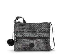 Kipling ALVAR Medium crossbody, Geo Feather (Black)