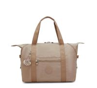 Kipling Art M Tote Bag, Lightweight Medium Tote Handbag with Zip Closure, Top Handles & Adjustable Shoulder Strap, Versatile Everyday Travel Bag - Tan Beige