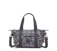 Kipling Art Mini Tote Bag, Lightweight Small Handbag with Zip Closure, Top Handles & Removable Strap, Durable Everyday Travel Bag - Mineral Stripes