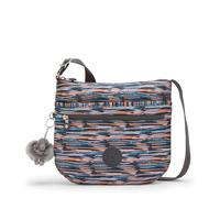 Kipling Arto Crossbody Bag, Lightweight Medium Handbag with Multiple Zip Pockets, Adjustable Strap & Durable Everyday Travel Bag - Mineral Stripes
