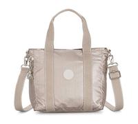 Kipling Asseni Mini Women’s Tote, Silver (Metallic Glow), 33x21x14 Centimeters (B x H x T)