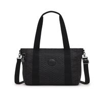 Kipling ASSENI S Small Tote - Signature Embossed RRP £88 METAL MONKEY