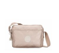 Kipling ABANU M Medium crossbody, Metallic Glow (Silver)