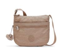 Kipling Arto Crossbody Bag, Lightweight Medium Handbag with Multiple Zip Pockets, Adjustable Strap & Durable Everyday Travel Bag - Tan Beige