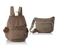 Kipling City Pack S Women's Backpack Handbag, Brown (True Beige True Beige), One Size Arto S, Women’s Cross-Body Bag, Beige (True Beige), 25x21x3 cm (B x H x T)