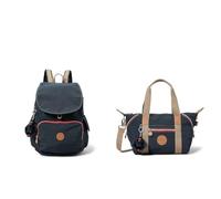 Kipling City Pack Women's Backpack Handbag, Blue (True Navy C), One Size Art Mini Women’s Satchel, Blue (True Navy C), 34 x 21 x 18.5 cm