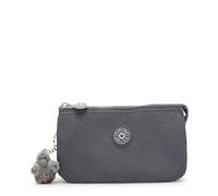 Kipling Creativity L Pouch, Lightweight Large Organizer Case with Zip Closure & Multiple Compartments, Versatile Everyday Travel Cosmetics & Accessories Bag - Moonlit Grey