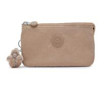 Kipling Creativity L Pouch, Lightweight Large Organizer Case with Zip Closure & Multiple Compartments, Versatile Everyday Travel Cosmetics & Accessories Bag - Tan Beige