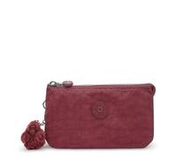 Kipling Creativity Large Pouch for Women, Versatile Makeup Bag, Lightweight Travel Organizer, Lounge Wine, 1.5''L x 4.25''H x 7.25''D, Kipling Creativity L Women's Cosmetic Bag