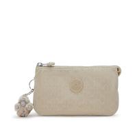 Kipling Creativity Large Printed Pouch, Sign Beige Emb, 7.25" L x 4.25" H x 0.5" D