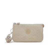 Kipling Creativity Large Printed Pouch, Sign Beige Emb, 7.25" L x 4.25" H x 0.5" D