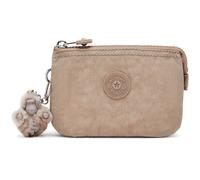 Kipling Creativity S Pouch, Lightweight Small Organizer Case with Zip Closure & Multiple Compartments, Compact Everyday Travel Accessories Bag - Tan Beige