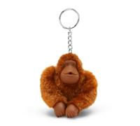 Kipling MonkeyClip M Keychain, Lightweight Medium Clip with Key Ring & Signature Monkey Charm, Practical Everyday Accessories Holder - Stylish Mokka