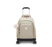 Kipling New Zea Metallic 15" Laptop Rolling Backpack, Gold Shimmer, M, Casual