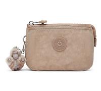 Kipling Creativity S Pouch, Lightweight Small Organizer Case with Zip Closure & Multiple Compartments, Compact Everyday Travel Accessories Bag - Tan Beige