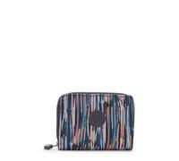 Kipling Money Love Wallet, Lightweight Compact Wallet with Snap Closure, Multiple Card Slots & Compartments, Everyday Organizer - Mineral Stripes