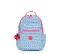 Kipling SEOUL Large Backpack, Dreamy Geo C (Blue)