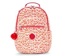 Kipling SEOUL Large Backpack, Latin Cheetah (Red)