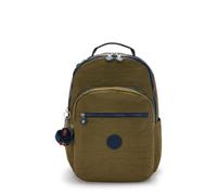 Kipling Seoul Large Metallic 15" Laptop Backpack, Treasure Green, M, Kipling Women's Seoul Bts Backpack