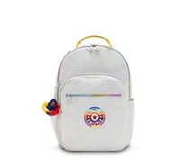 Kipling Seoul Large Printed 15" Laptop Backpack, Truly Grey Rainbow, One Size, Custom