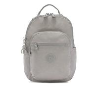 Kipling Seoul S Backpack Lightweight Laptop Tablet Travel Daypack, GREY GRIS