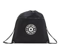 Kipling SUPERTABOO Medium Backpack - with Drawstring, Black Lite - Black
