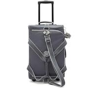 Kipling Teagan US Wheeled Duffle Bag, Lightweight Travel Luggage with Smooth Rolling Wheels, Telescopic Handle & Spacious Storage Capacity - Moonlit Grey