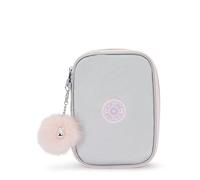 Kipling womens 100 Pens True Blue Case, Silver Glow Met, 8.25''L x 6''H x 2''D, Kipling Women's 100 Pens Gm Cosmetic Bag