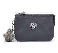 Kipling Creativity S Pouch, Lightweight Small Organizer Case with Zip Closure & Multiple Compartments, Compact Everyday Travel Accessories Bag - Moonlit Grey