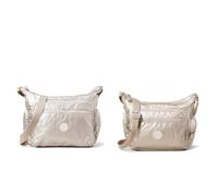 Kipling Women's Gabbie Shoulder Bag, Silver (Metallic Glow), One Size UK Women's Gabbie S Crossbody, Silver (Metallic Glow), One Size