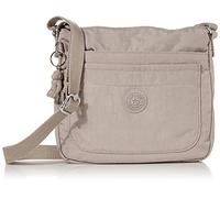 Kipling Women's Sebastian Crossbody Bag, Grey Gris, 9" L x 8.5" H x 1.75" D