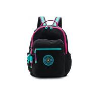 Kipling Women's Seoul Extra Large 17” Laptop Backpack, Durable, Roomy with Padded Shoulder Straps, Bag, Black Fun C, 13.75''L x 17.25''H x 8''D, Kipling Women's Seoul Fc Backpacks