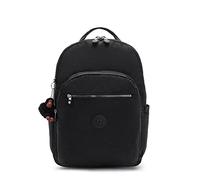 Kipling Women's Seoul Extra Large Laptop Backpack, True Black, 13.5" L X 18.25" H X 7.75" D