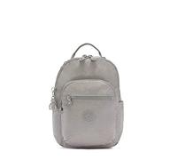 Kipling Women's Seoul Small Backpack, Durable, Padded Shoulder Straps with Tablet Sleeve, School Bag, Grey Gris, 10" L x 13.75" H 4.5" D, Women's Seoul Small Tablet Backpack, Durable, Padded Shoulder