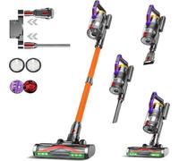 KIPMAX Cordless Vacuum Cleaner, 50KPa/70Mins/550W Stick Cordless Vacuum with Charging&Storage Base&Aromatherapy, Anti-Tangle Vacuum Cleaners for Pet Hair/Carpet/Floor, Lightweight Self-Standing Vacuum