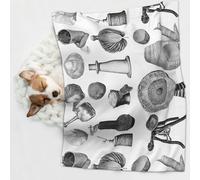 KIPOSTYZTT 1 Pcs Waterproof Pet Blanket, Romantic Paris Butterfly Eiffel Print Blanket For Bed Couch Protector, Reversible Washable Plush Dog Faux Fur Throw For Puppy