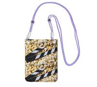 KIPOSTYZTT Cinema Movie Clapboard And Popcorn Phone Pouch Protects,Universal Mobile Phone Case,Shock Phone Sock With Neck Lanyards Straps,Mobile Sleeve Bag For Hiking Travelling