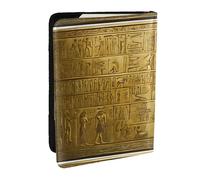 KIPOSTYZTT Egypt Hieroglyphics Print Print Passport Holder Pu Leather Travel Wallet Passport Case Passport Covers 6.5 Inch Multiple Card Slots for Men and Women