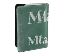 KIPOSTYZTT Formulas Shapes Theory Math Lesson Print Passport Holder Pu Leather Travel Wallet Passport Case Passport Covers 6.5 Inch Multiple Card Slots for Men and Women