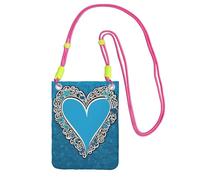 KIPOSTYZTT I Love Gymnastics Phone Pouch Protects,Universal Mobile Phone Case,Shock Phone Sock With Neck Lanyards Straps,Mobile Sleeve Bag For Hiking Travelling