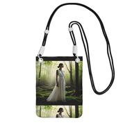 KIPOSTYZTT Lake Fairy Phone Pouch Protects,Universal Mobile Phone Case,Shock Phone Sock With Neck Lanyards Straps,Mobile Sleeve Bag For Hiking Travelling Black