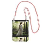 KIPOSTYZTT Lake Fairy Phone Pouch Protects,Universal Mobile Phone Case,Shock Phone Sock With Neck Lanyards Straps,Mobile Sleeve Bag For Hiking Travelling Pink