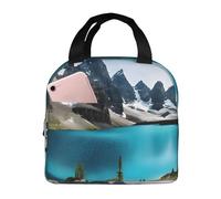 KIPOSTYZTT Rocky Mountain Large Lunch Bag Insulated Lunch Box Soft Cooler Cooling Tote with High Capacity for Work,Picnic,Camping