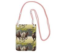 KIPOSTYZTT Various Kinds Of Horses Phone Pouch Protects,Universal Mobile Phone Case,Shock Phone Sock With Neck Lanyards Straps,Mobile Sleeve Bag For Hiking Travelling