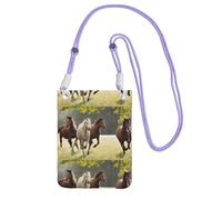 KIPOSTYZTT Various Kinds Of Horses Phone Pouch Protects,Universal Mobile Phone Case,Shock Phone Sock With Neck Lanyards Straps,Mobile Sleeve Bag For Hiking Travelling