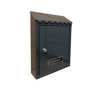 Kippen 10005BN - Iron Model Mailbox, Black, Size: 300 x 210 x 70 mm