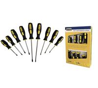 Kippen 1226BX - Set of 9 Semi-Professional Screwdrivers in Chrome Vanadium Steel with Soft Grip Handle