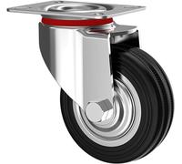 Kippen 1601CX - Industrial Wheel with Swivel Plate, Diameter 125 mm